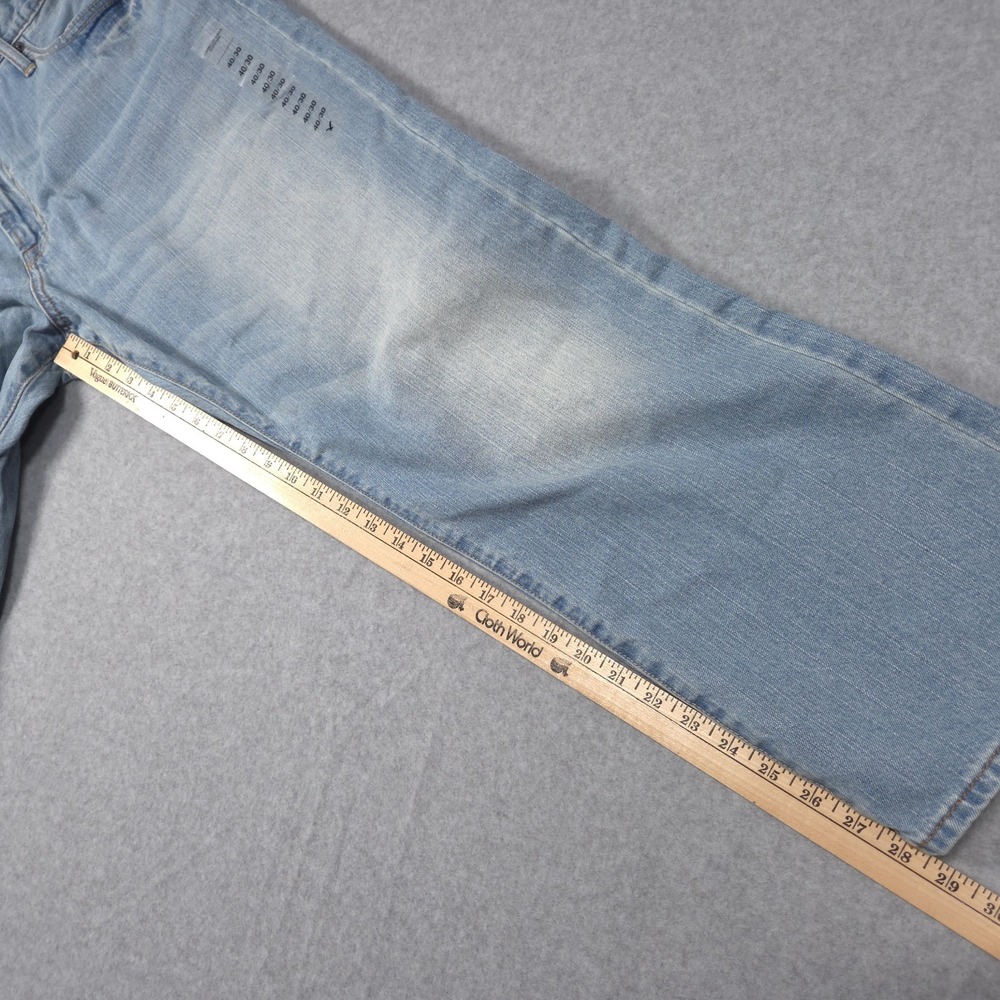 American Eagle Mens Size 40x30 Light Blue Relaxed Straight Denim Jeans Unworn - Picture 12 of 16